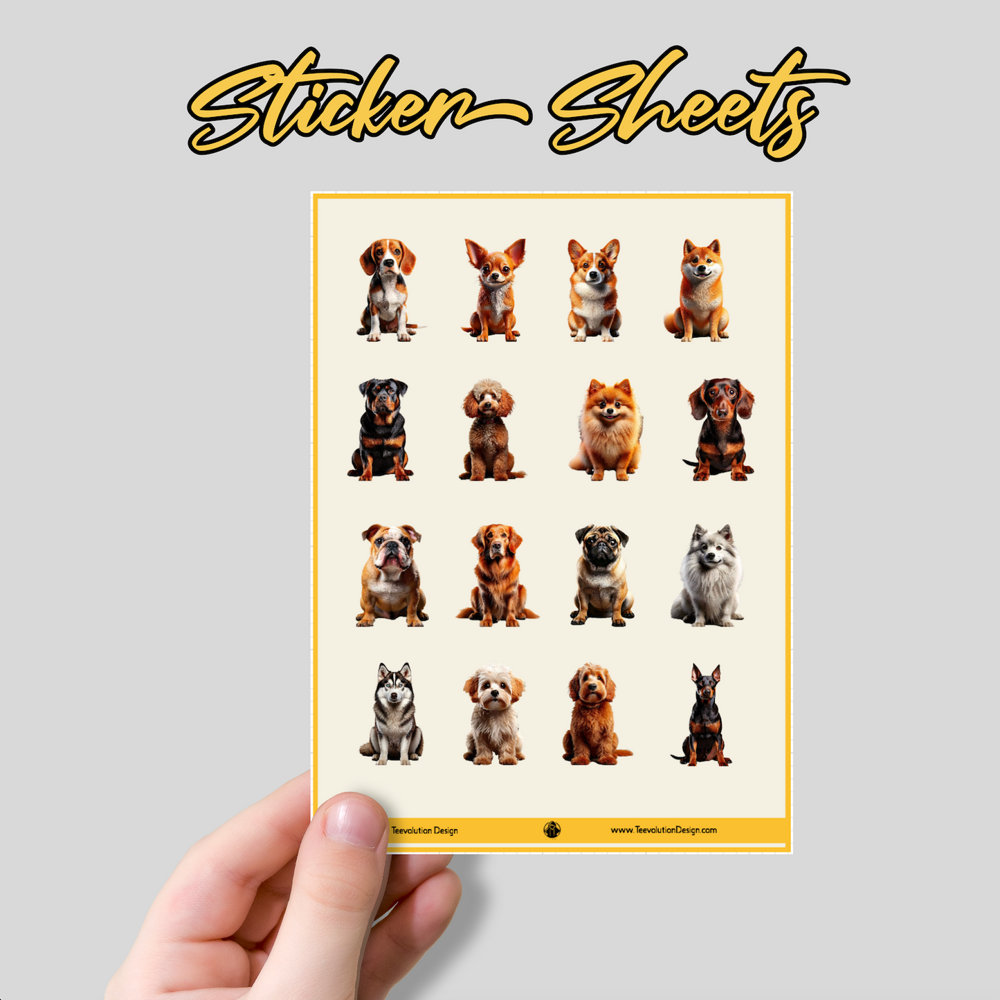 Dog Breed Sticker Sheet