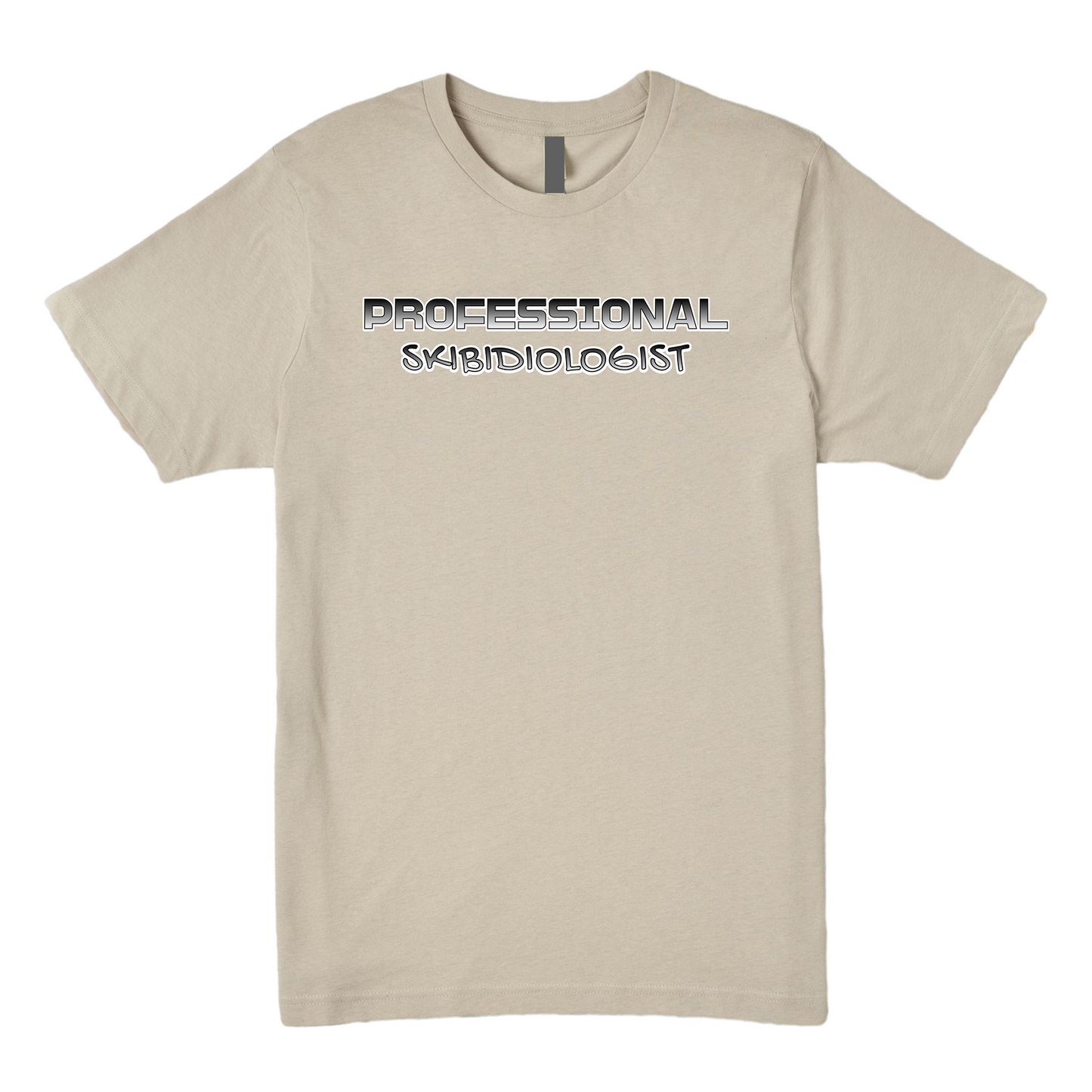 Professional Skibidiologist - Black and White Print