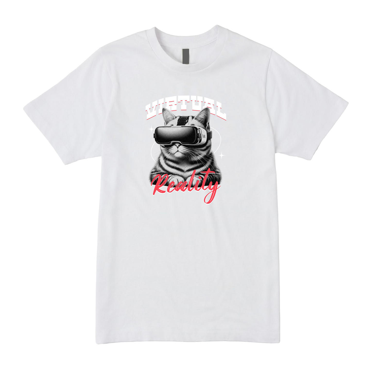 VR Cat Tee - Virtual Reality Vibes