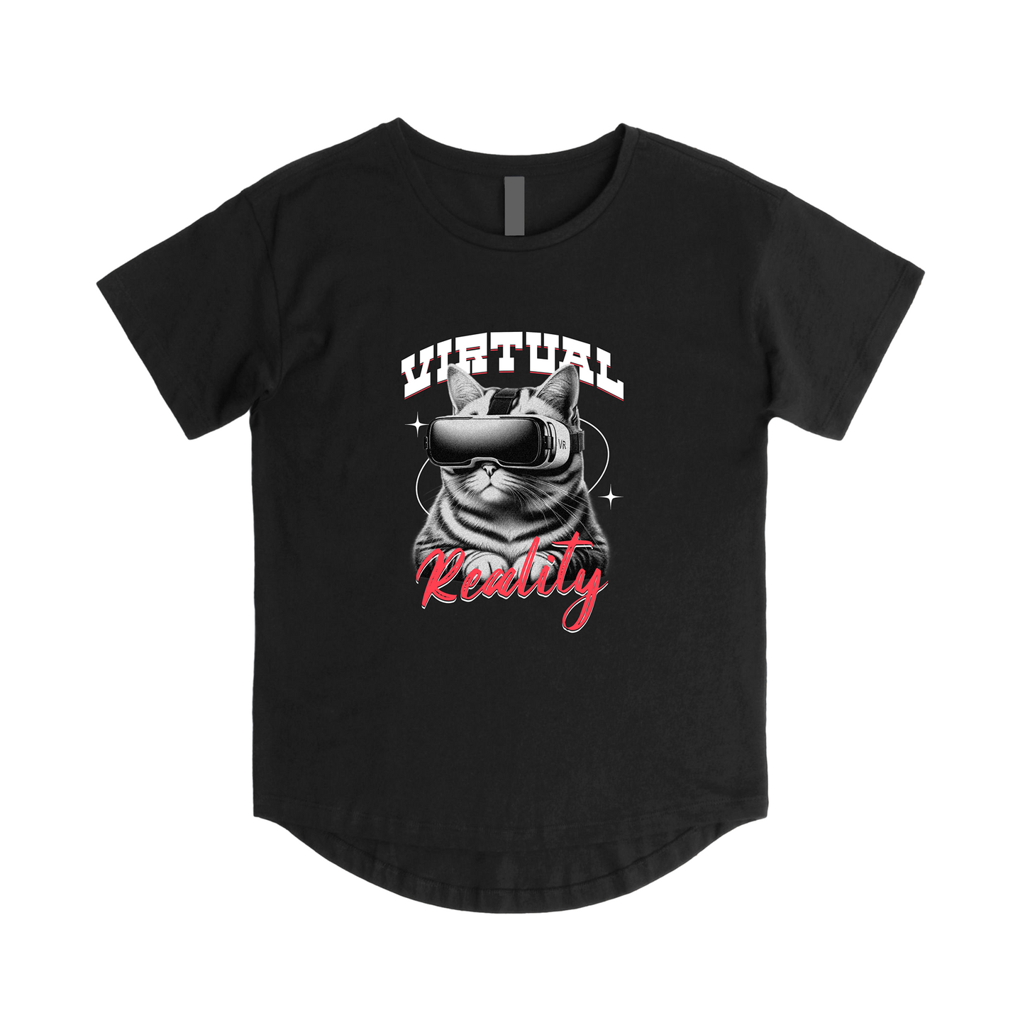 VR Cat Tee - Virtual Reality Vibes