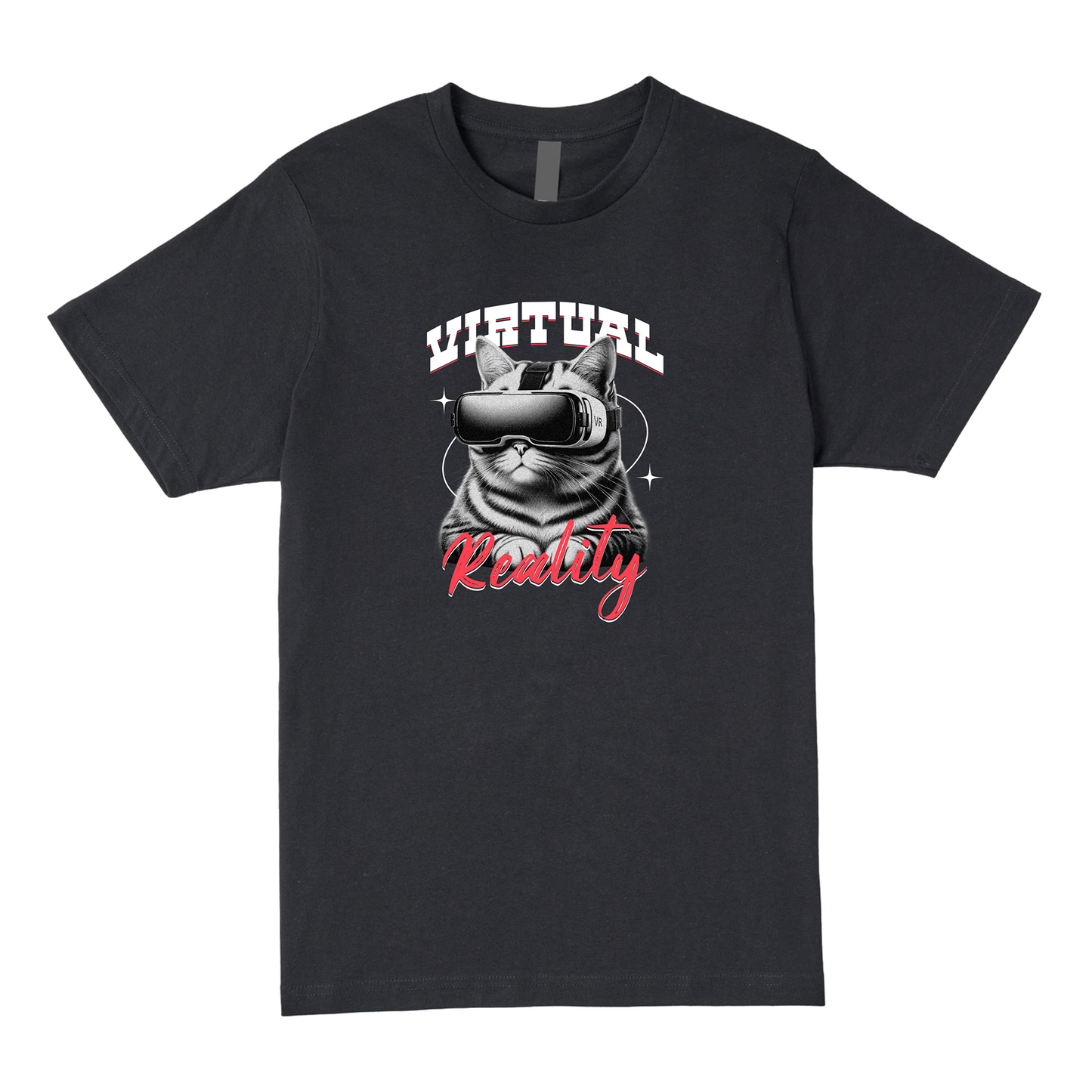 VR Cat Tee - Virtual Reality Vibes