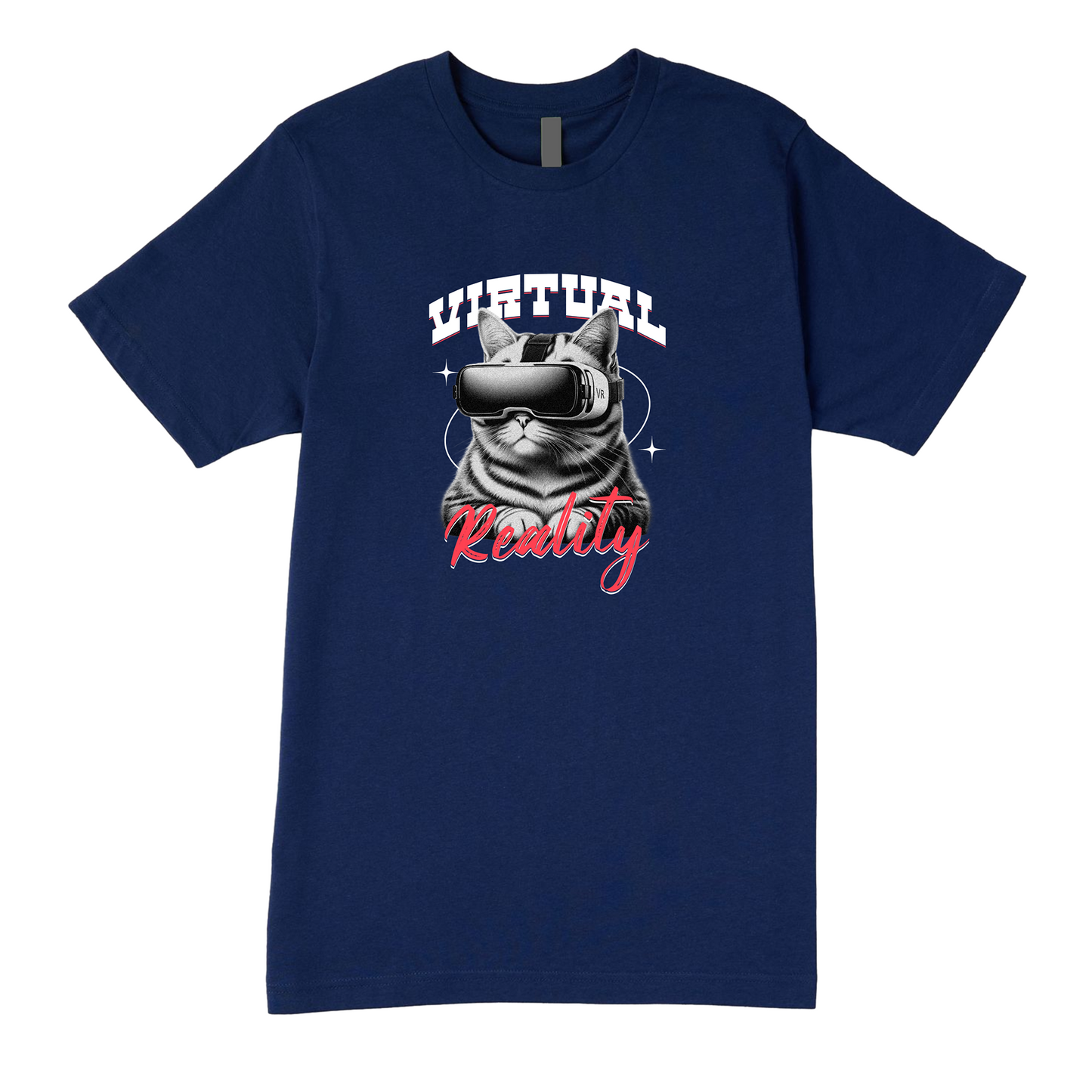 VR Cat Tee - Virtual Reality Vibes