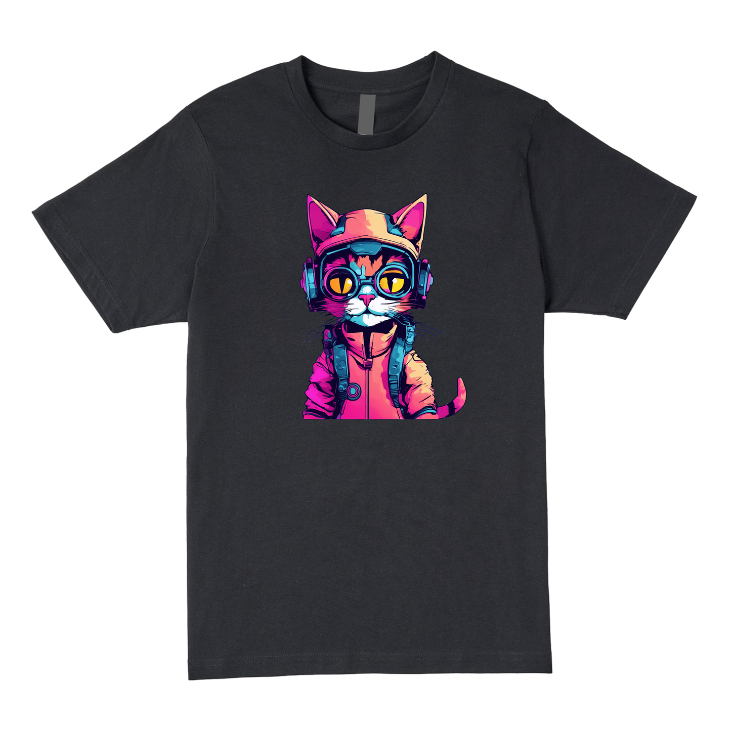 Techno Cat Tee - Groove with the Beat