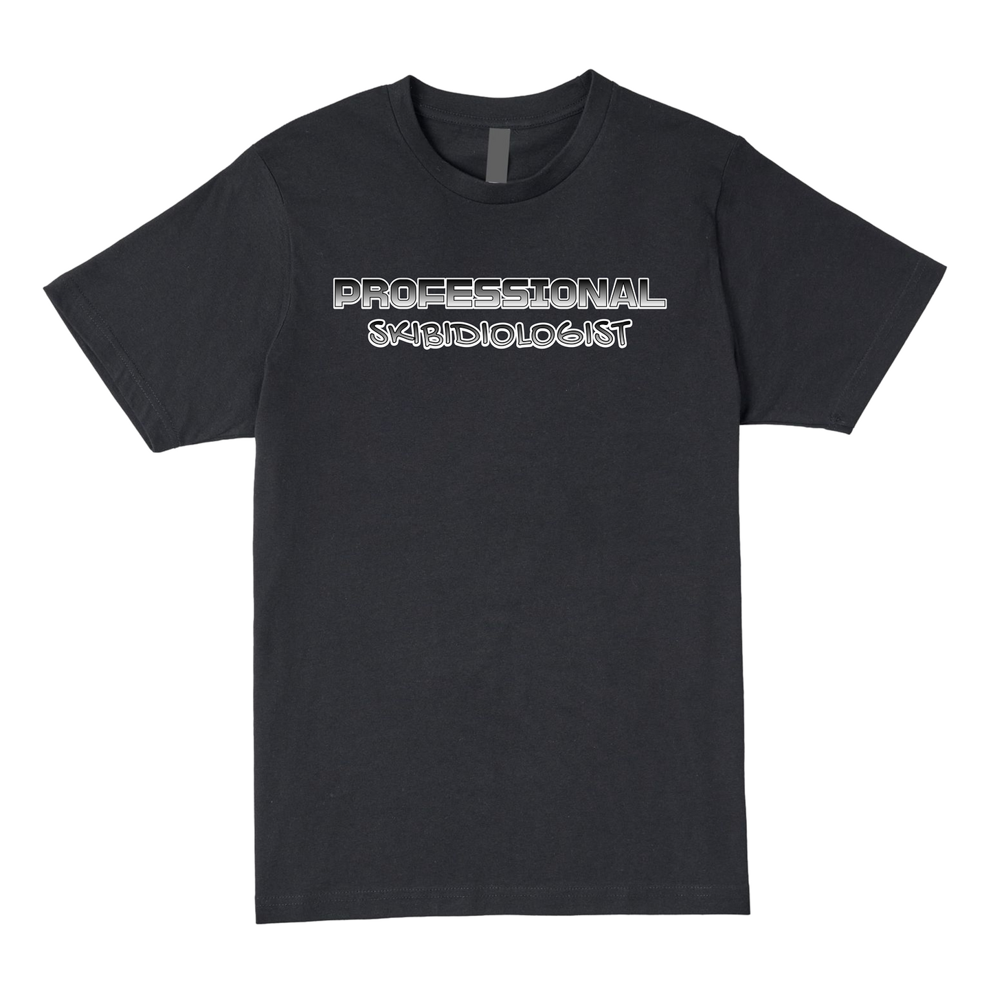 Professional Skibidiologist - Black and White Print