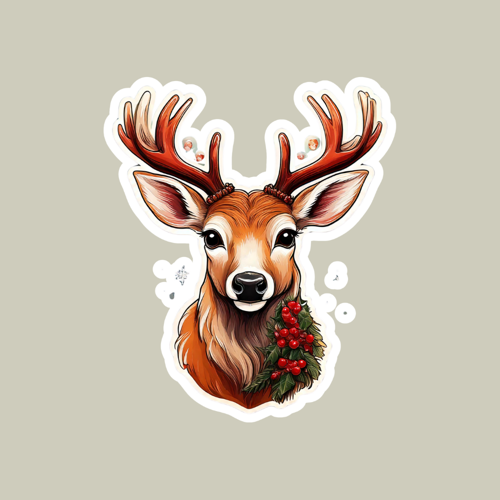 Reindeer Sticker for Christmas decoration