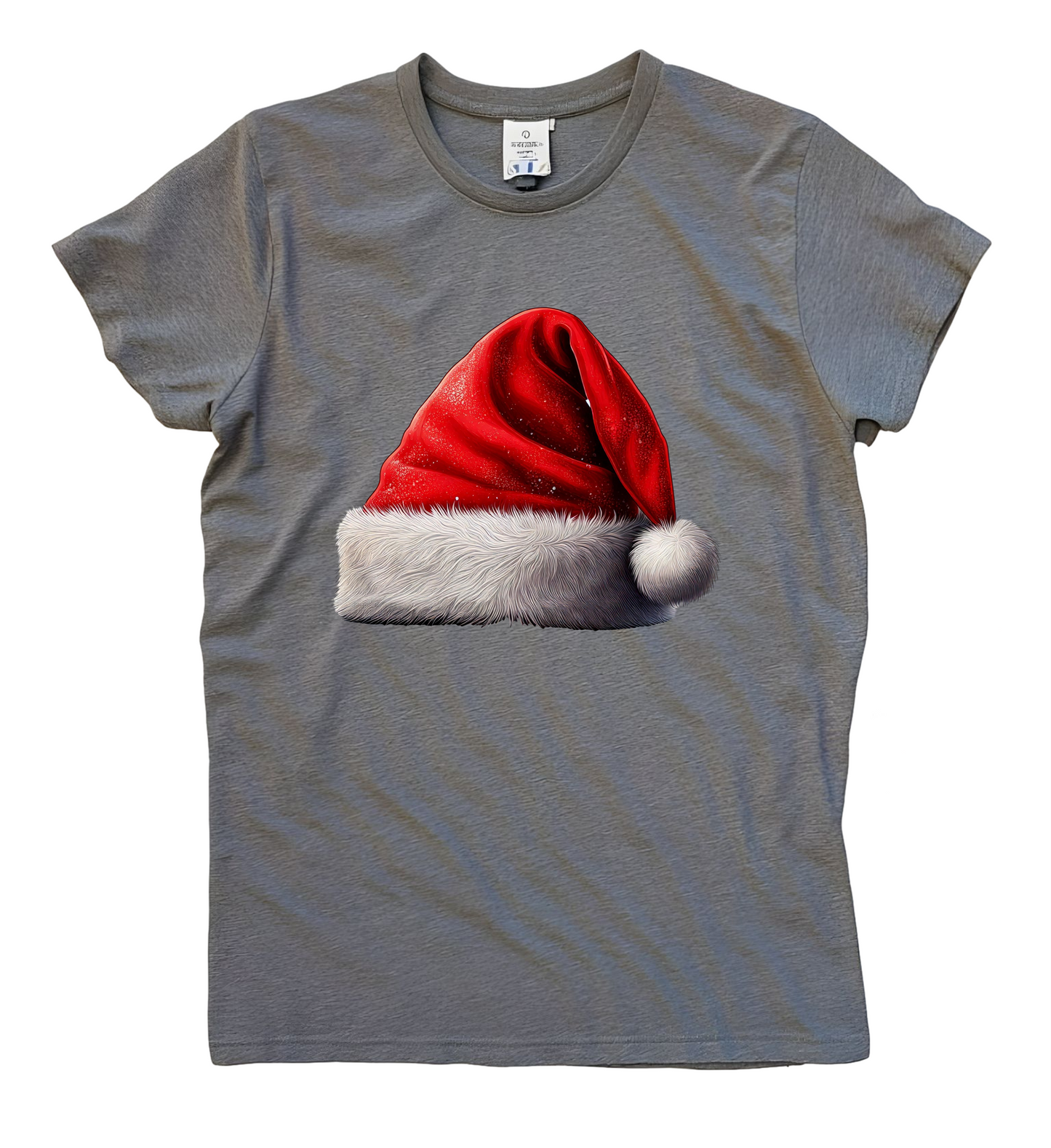 Santa Hat Tee with festive Christmas design