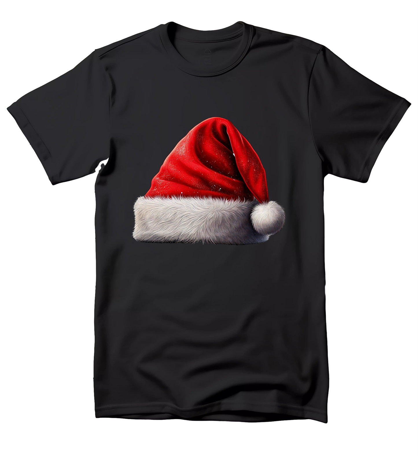 Santa Hat Tee with festive Christmas design