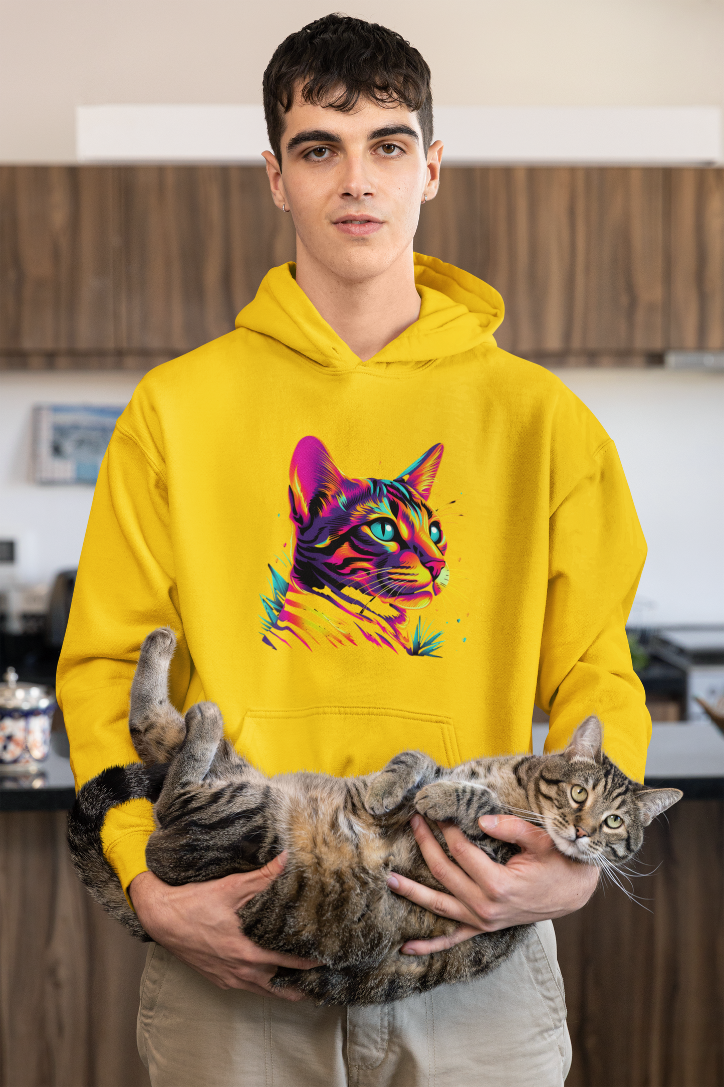 Neon Cat Hoodie