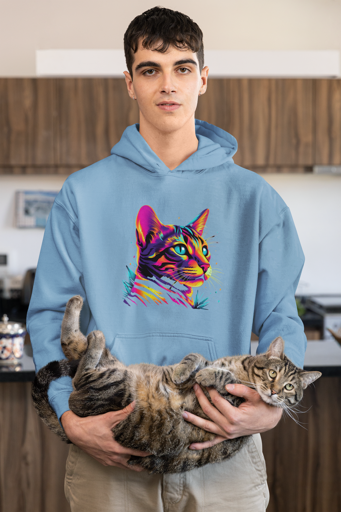 Neon Cat Hoodie
