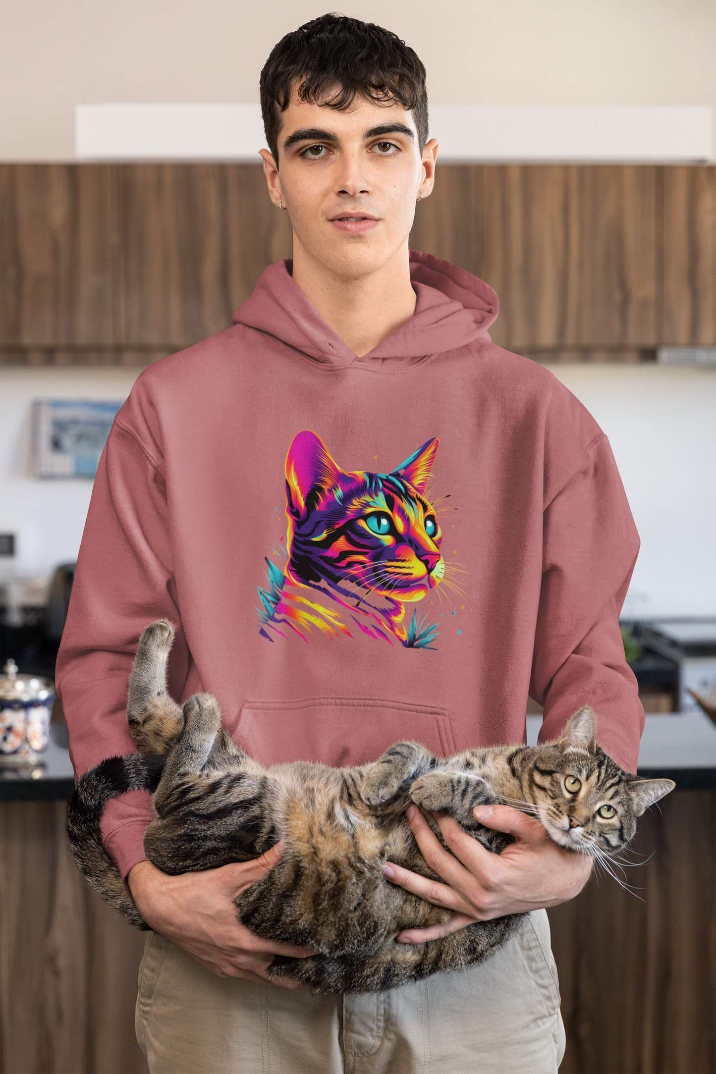 Neon Cat Hoodie