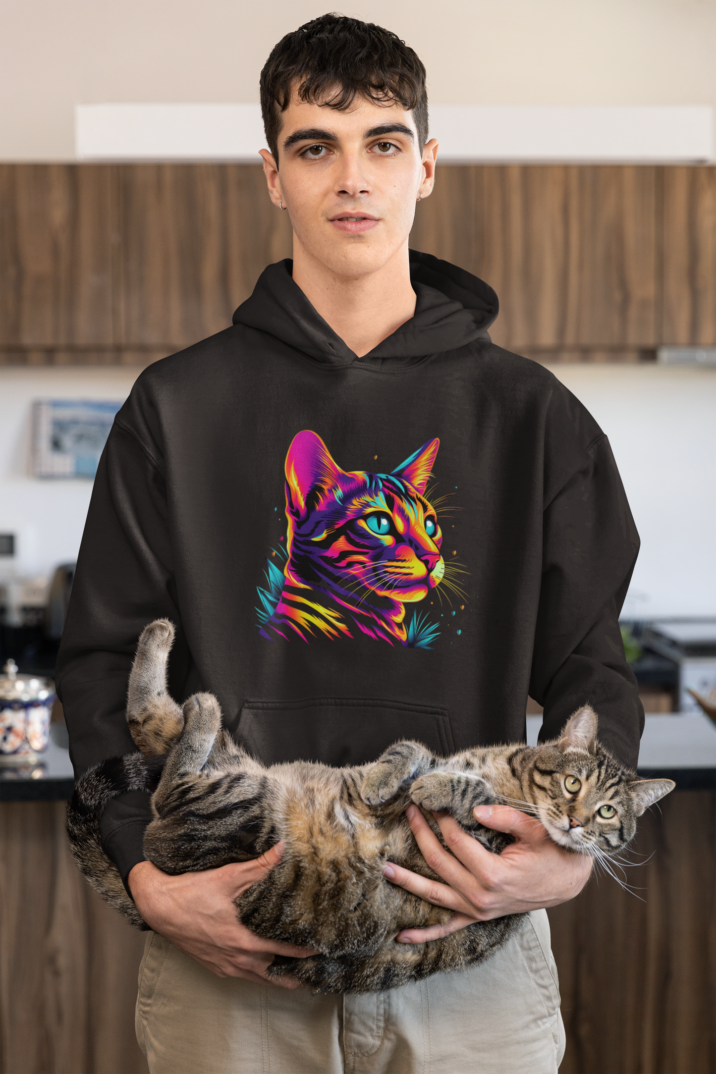 Neon Cat Hoodie