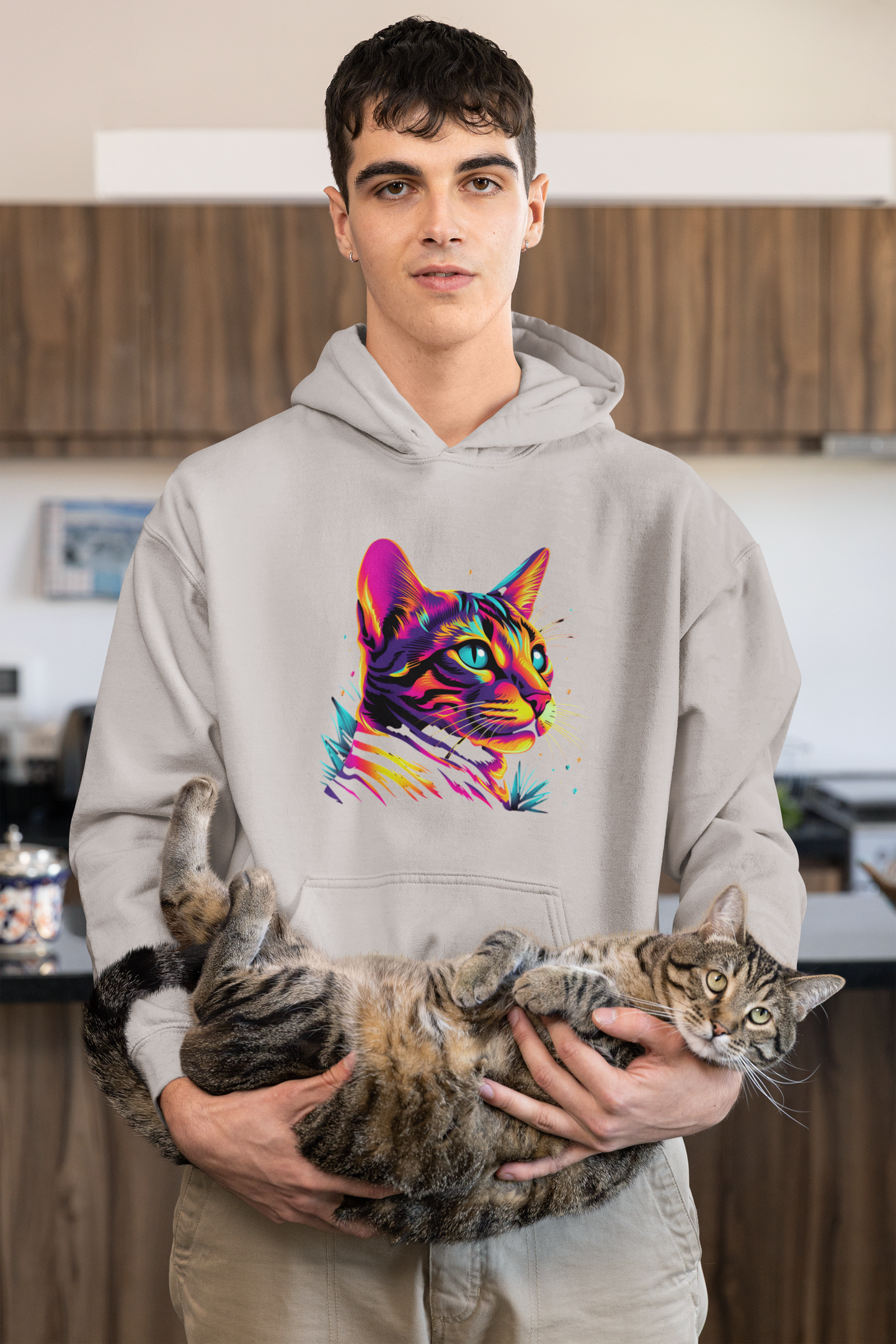 Neon Cat Hoodie