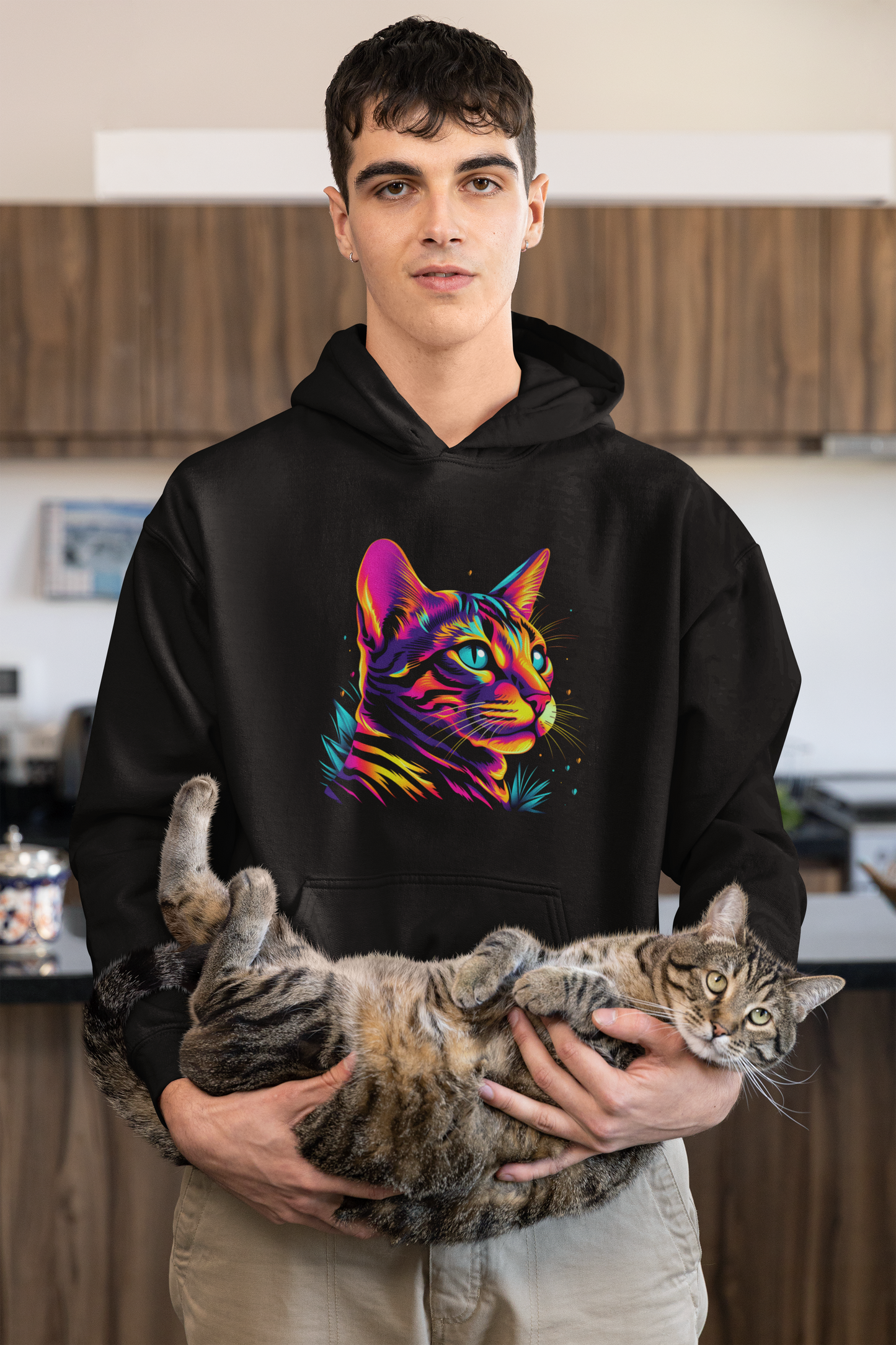 Neon Cat Hoodie
