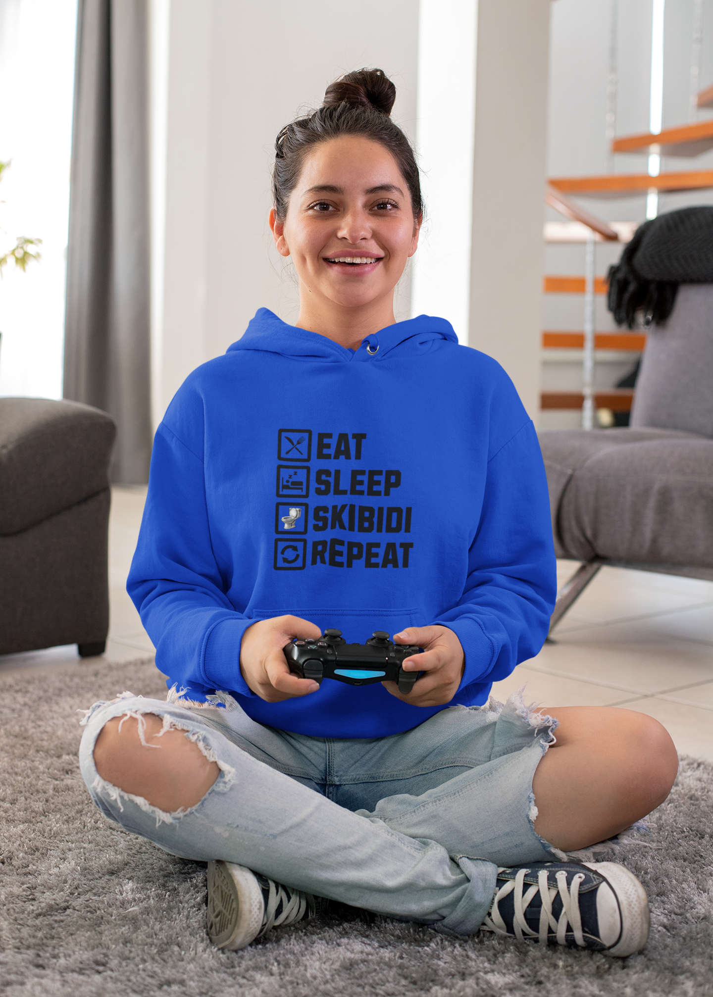 Eat Sleep Skibid Repeat Hoodie