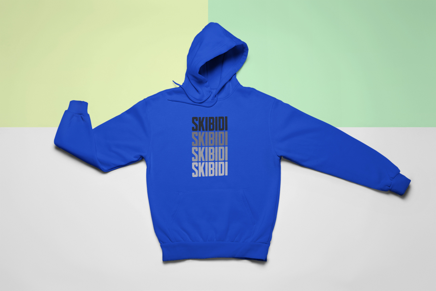 Skibidi Hoodie (Black/Gray Print)