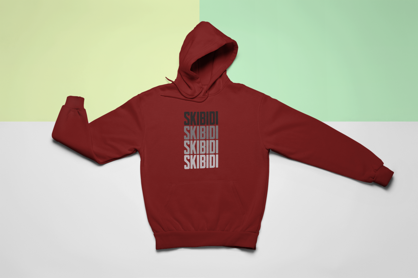Skibidi Hoodie (Black/Gray Print)