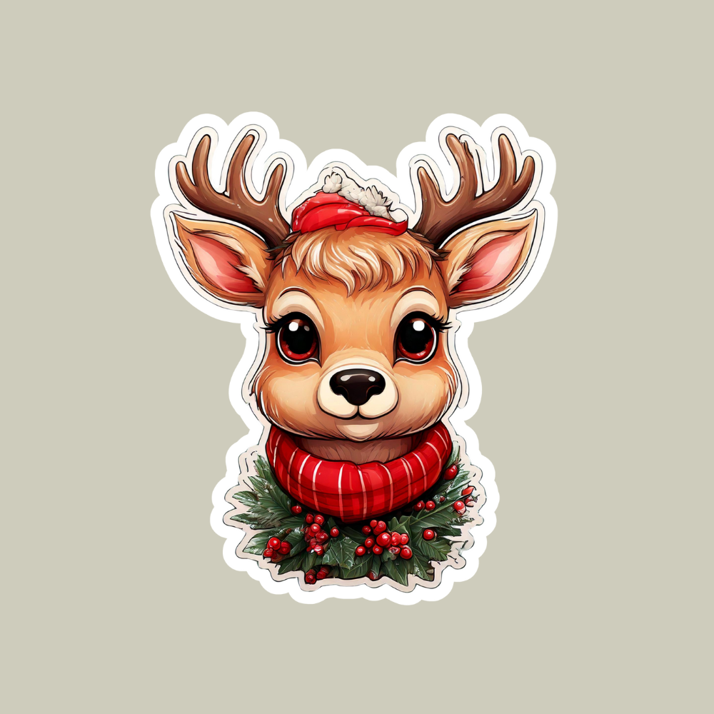 Reindeer Sticker for Christmas decoration