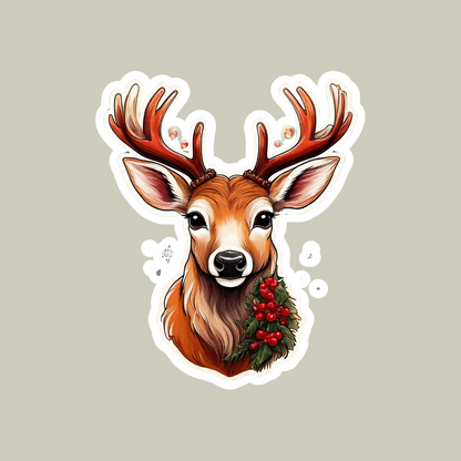 Reindeer Sticker for Christmas decoration