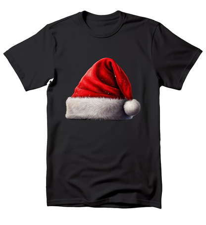 Santa Hat Tee with festive Christmas design
